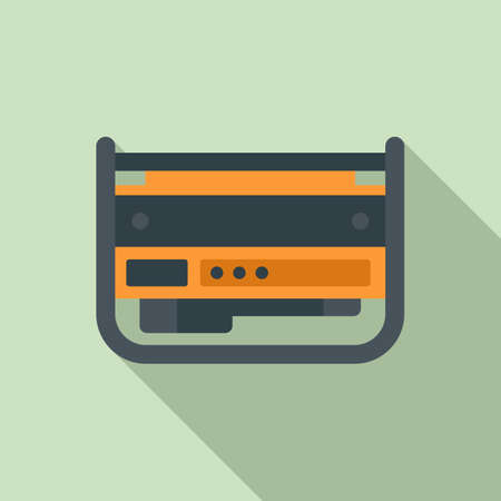 Gasoline generator icon, flat styleのイラスト素材