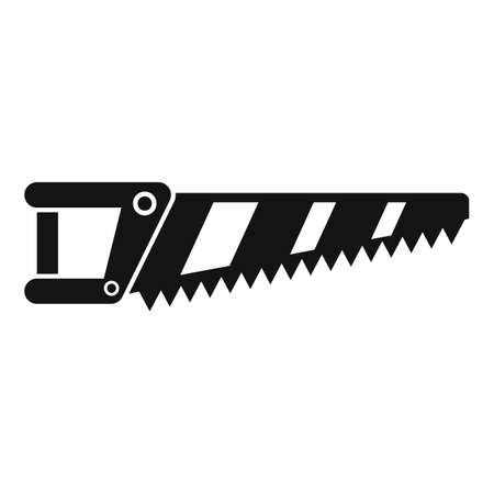 Blade hand saw icon, simple styleのイラスト素材