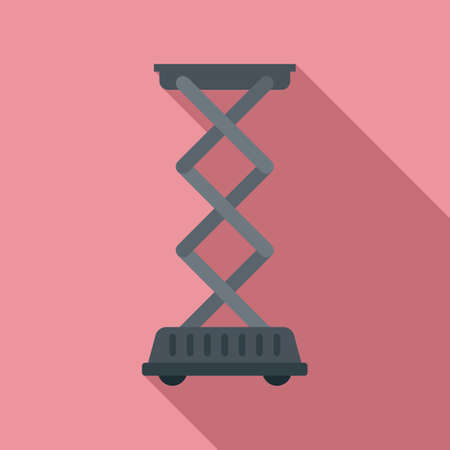 Repair jack-screw icon, flat styleのイラスト素材