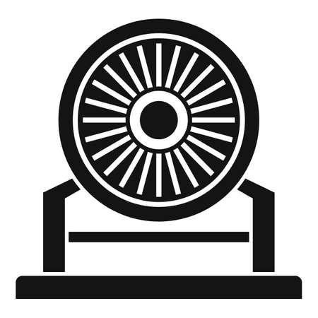 Aircraft repair turbine icon, simple styleのイラスト素材