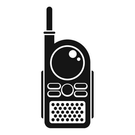 Toy walkie talkie icon, simple styleのイラスト素材