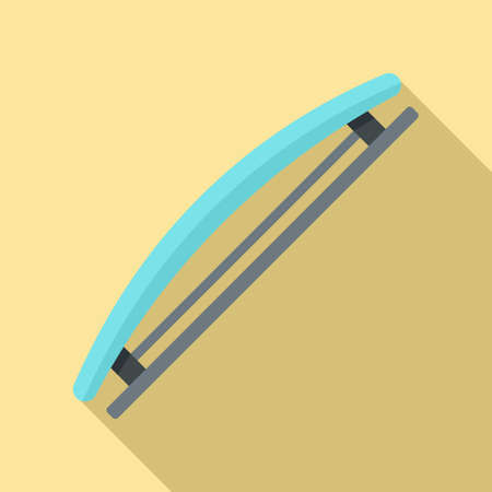 Hairstyle barrette icon, flat styleのイラスト素材