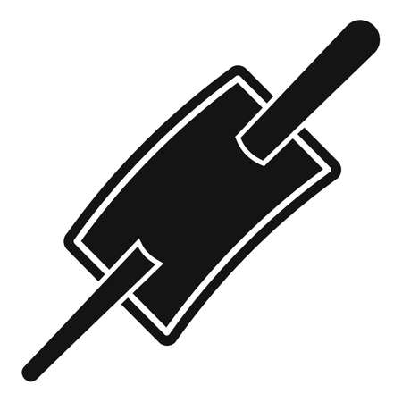 Hair barrette icon, simple styleのイラスト素材