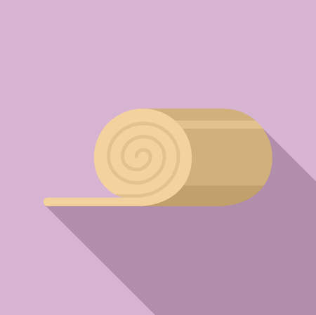 Sauna isolation icon, flat styleのイラスト素材