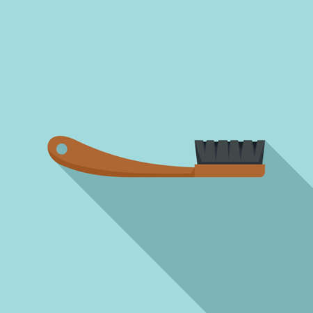 Sauna brush icon, flat styleのイラスト素材