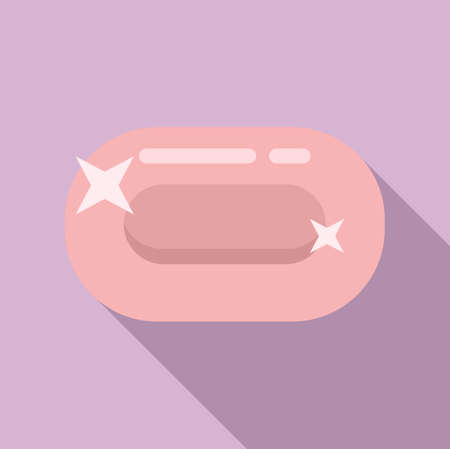 Sauna soap icon, flat styleのイラスト素材