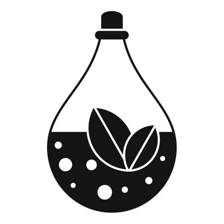 Sauna herbal oil icon, simple styleのイラスト素材