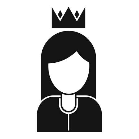 Queen reputation icon, simple styleのイラスト素材