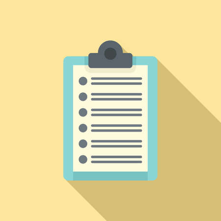Library to do list icon, flat styleのイラスト素材