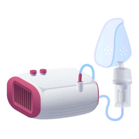 Inhaler equipment icon, cartoon styleのイラスト素材