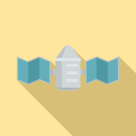 Transmitter satellite icon, flat styleのイラスト素材
