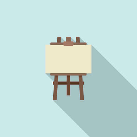 Artist easel icon, flat styleのイラスト素材