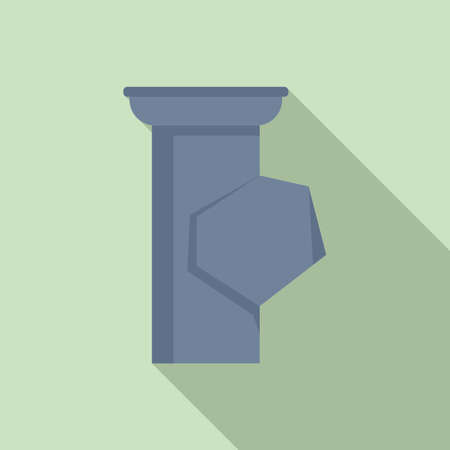 Spout gutter icon, flat styleのイラスト素材