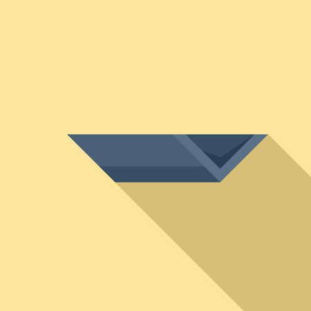 Rooftop gutter icon, flat styleのイラスト素材