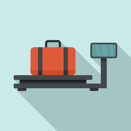Airport control scales icon, flat styleのイラスト素材