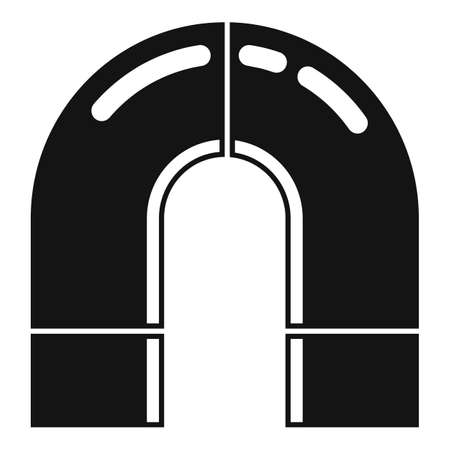 Gravity magnet icon, simple styleのイラスト素材