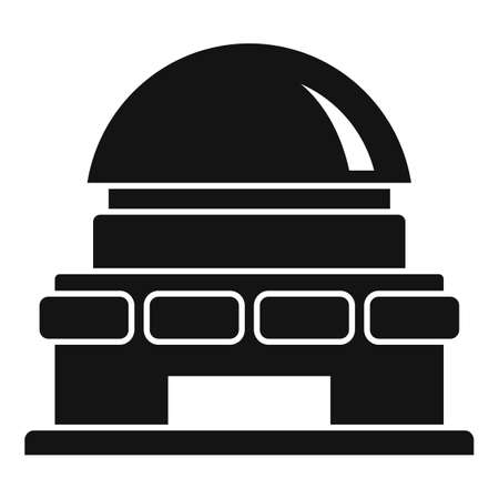 Lens planetarium icon, simple styleのイラスト素材
