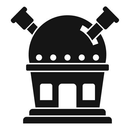 Modern planetarium icon, simple styleのイラスト素材