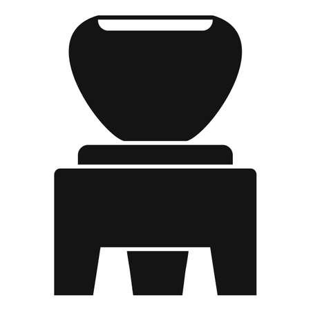 Tea ceremony tools icon, simple styleのイラスト素材