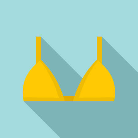 Lady bra icon, flat styleのイラスト素材