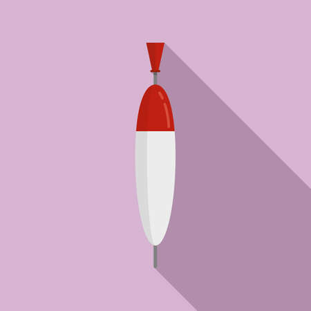 Bobber fishing icon, flat styleのイラスト素材