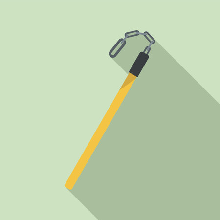 glass stick icon, flat styleの写真素材