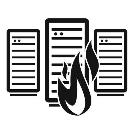Server firewall icon, simple styleの写真素材