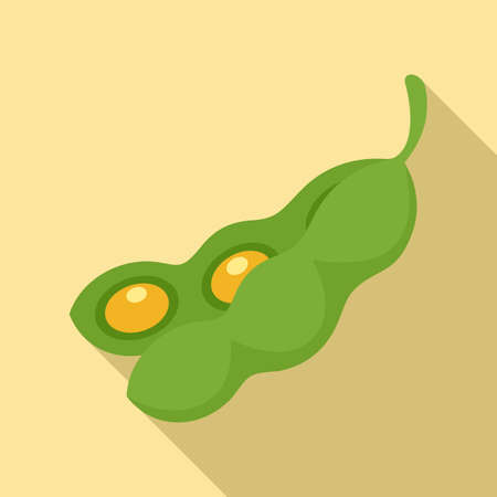 Beans icon, flat styleの写真素材