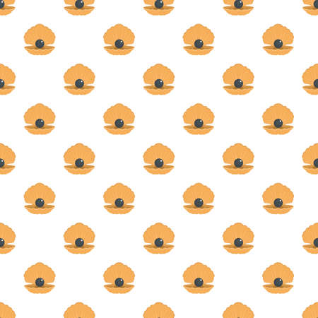 Opened shell pattern seamlessの写真素材