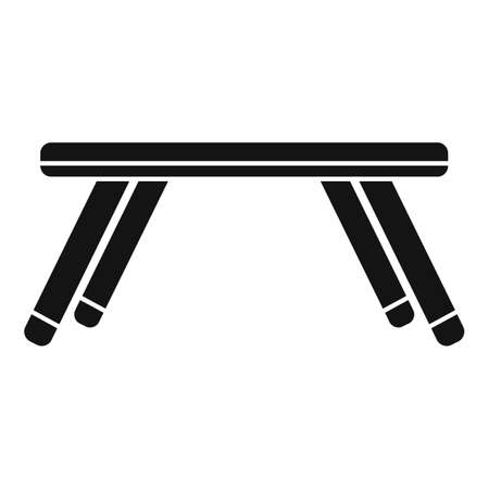 Folding kids table icon, simple styleのイラスト素材