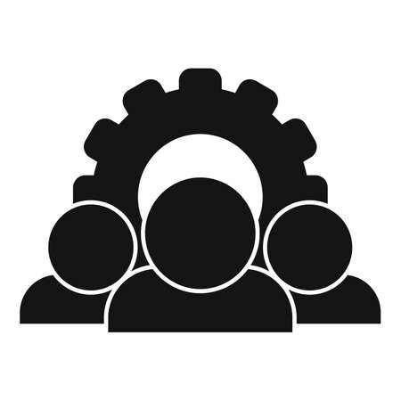 Recruiter work group icon, simple styleのイラスト素材