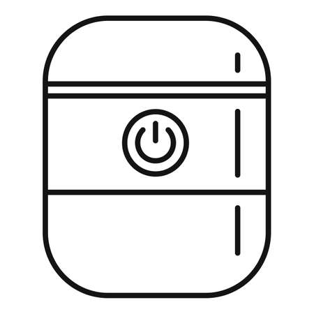 System smart speaker icon, outline styleの写真素材