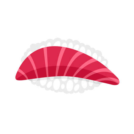 Maguro sushi icon, flat styleの写真素材