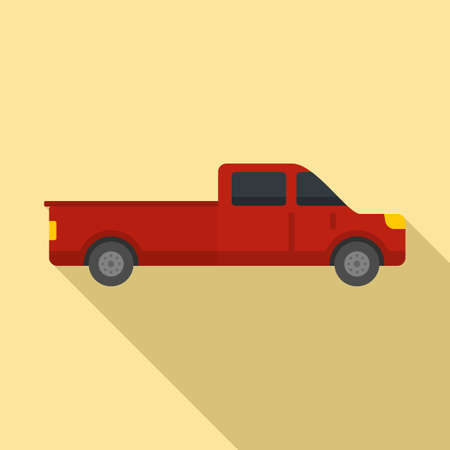 Travel pickup icon, flat styleの写真素材