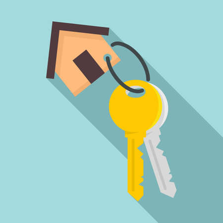House keys mortgage icon, flat styleの写真素材