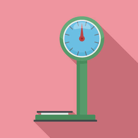 Market weight scales icon, flat styleの写真素材