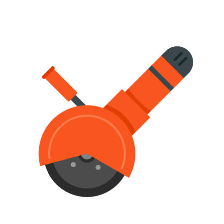 Angle grinder tool icon, flat styleの写真素材