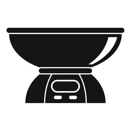 Kitchen plate scales icon, simple styleの写真素材