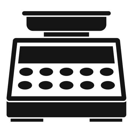 Digital button scales icon, simple styleの写真素材