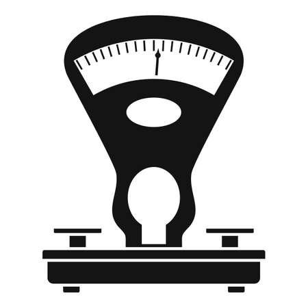 Retro mechanical scales icon, simple styleの写真素材