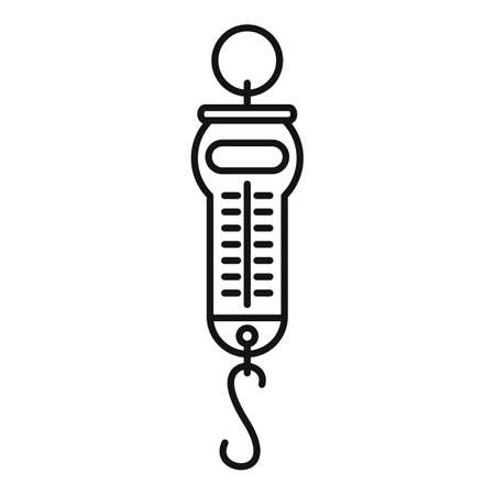 Hand mechanical scales icon, outline styleの写真素材