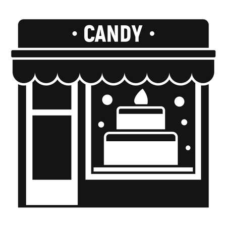 Candy street shop icon, simple styleの写真素材