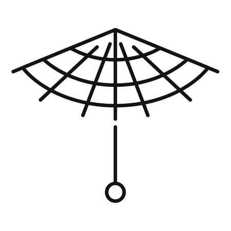 Asian umbrella icon, outline styleの写真素材