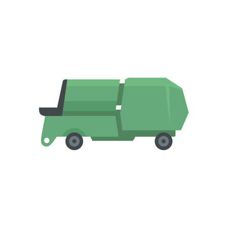 Farm machine icon, flat styleの写真素材