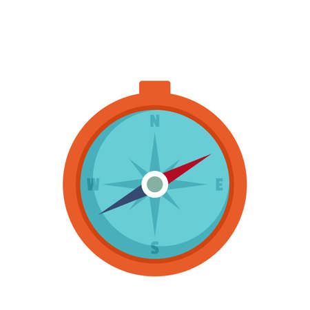 Hunting compass icon, flat styleの写真素材
