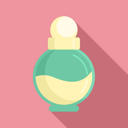Duty free woman perfume icon, flat styleのイラスト素材