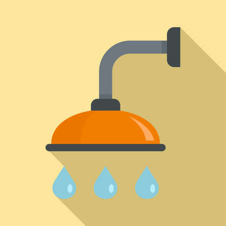 Shower icon, flat styleの写真素材