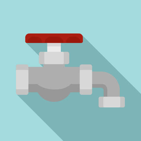 Water tap icon, flat styleの写真素材