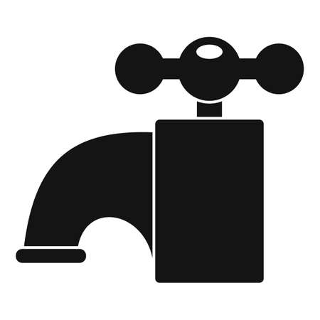 Indoor water tap icon, simple styleの写真素材