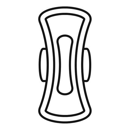 Woman pad icon, outline styleの写真素材